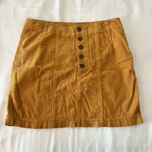 Billabong Yellow Corduroy Skirt